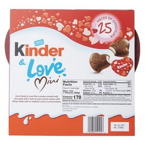 Kinder & Love Mini Heart Chocolate box 25-piece (2 pack) 