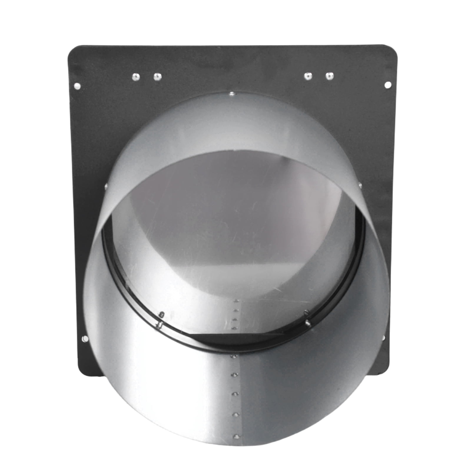 golytefs 8 Inch Dryer Vent Cover Outside with Screen And Damper Wall Vent Cover Cap Exterior Air Exhaust for Residential Housing Kitchen Hvac Duct (Black)