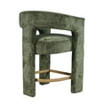 thumbnail image 5 of Gwen Modern Luxury Jacquard Fabric Upholstered Boucle Sculpture Counter Stool, 5 of 8