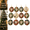 D#014, variant on 12PCS Christmas Ornaments DIY Pearl Diamond Art Kits for Adults, 5D Diamond Painting Craft Ornament Set with Twine, Perfect for Christmas Tree Window Mantel Holiday Decoration