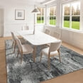 thumbnail image 3 of Gaderth 8x10 Large Area Rug for Living Room Bedroom, Modern Abstract Striped Rug with Stain Resistant Non Slip, Washable Faux Wool Low Pile Carpet for Dining Room Dorm Nursery Office, 3 of 7