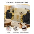 thumbnail image 4 of Farmhouse Sunflowers Couch Cover, Vintage Bees Airplane Country Floral Sofa Cover Blanket for 1 Seat Cushion, Sectional Sofa Slipcover Furniture Protector for Living Room Bedroom 71''x91'', 4 of 9