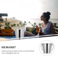thumbnail image 2 of ACDANC 1L Stainless Steel Water Bucket with Handle Stainless Steel Small Heavy Duty Insulated Bucket Silver, 2 of 4