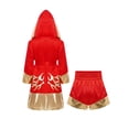 thumbnail image 2 of Haitryli Kids Boys Girls 2pcs Boxing Uniform Robe Shorts Kickboxing Muay Thai Combat Martial Arts Tracksuit Red Gold 14, 2 of 7