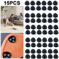 thumbnail image 5 of Likrtyny 4 Poleas Giratorias Adhesivas Sin Ruido para Contenedores Caja Almacenamiento Muebles (negro B), 5 of 5