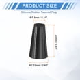 thumbnail image 2 of 12 Pack Silicone Rubber Tapered Plug, 7.8mm to 12.5mm High Temp for Hole Plugs, Spraying, Coating, 22mm, 2 of 6