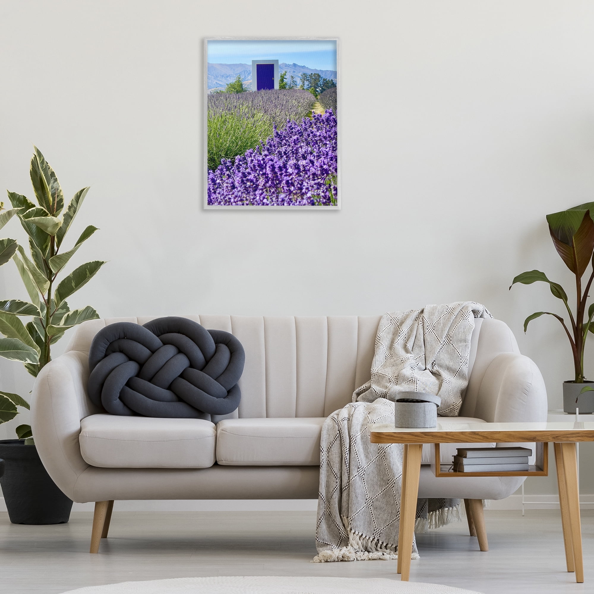 Stupell Industries Surreal Doorway Landscape Landscape Photography Gray Framed Art Print Wall Art, 24 x 30
