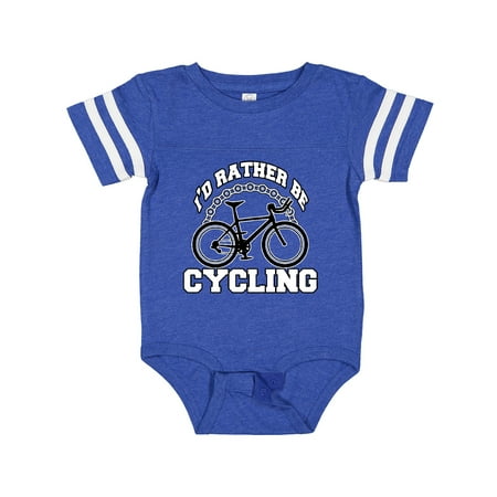 

Inktastic I d Rather Be Cycling Gift Baby Boy or Baby Girl Bodysuit