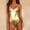 Gold, variant on Oalirro Tankini Swimsuits for Women Gift for Her Women Shiny Two Piece Swimsuits Bikini Bathing Suit Vest Jumpsuit Silver