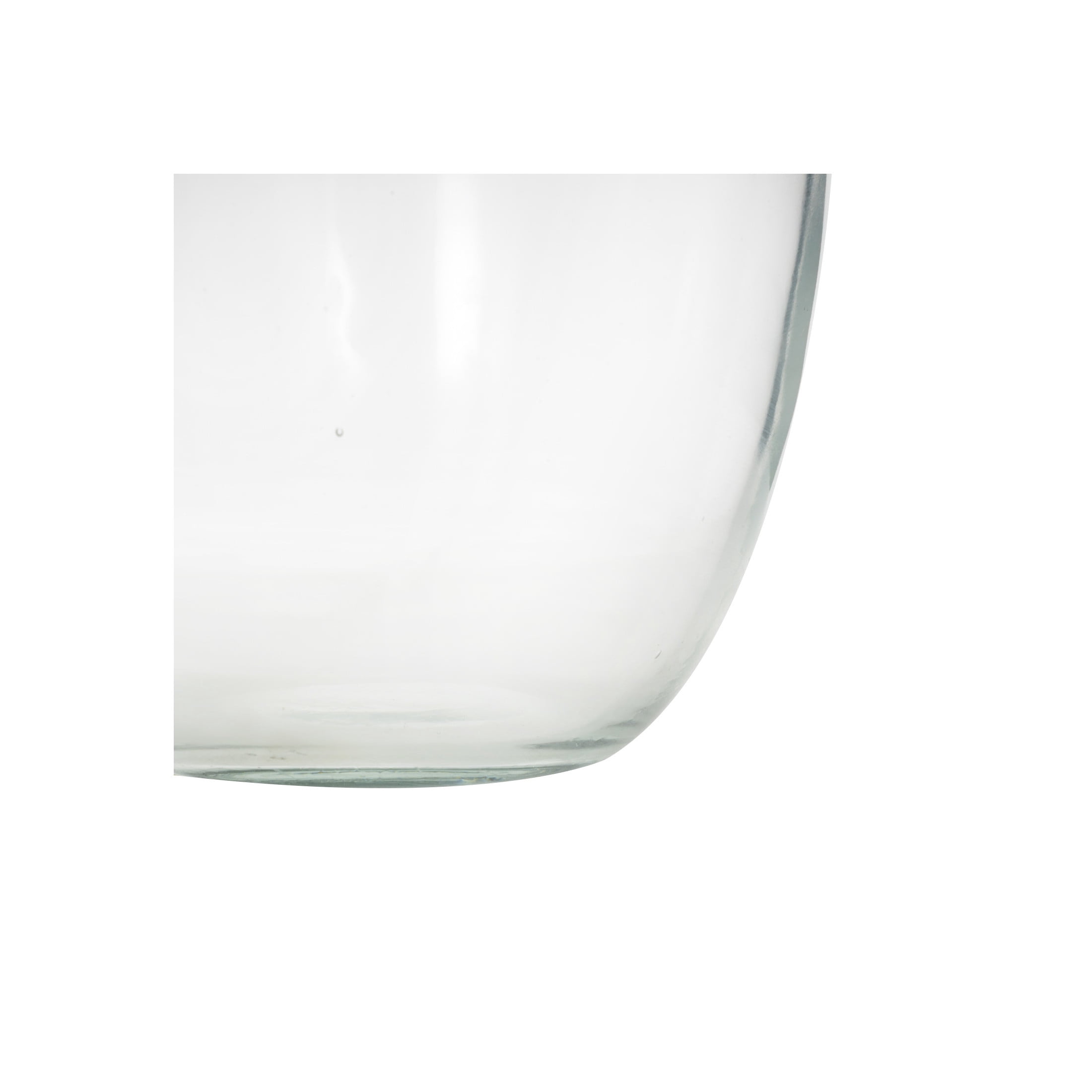 DecMode 11" Wide Glass Vase