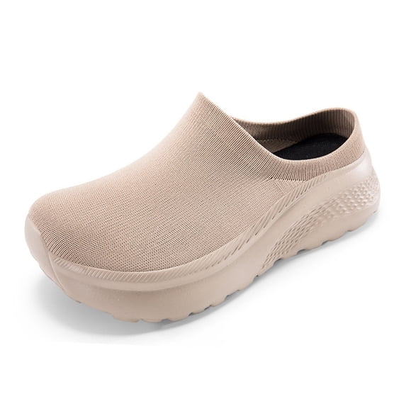 Slippers for Elderly to Prevent Falls, Breathable Casual Slippers for Men Women Wide Width Slip-On Shoes with Extra Thick Cushion, Orthopedic House Shoes Wide Toe Box