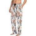 thumbnail image 4 of Cartoon Turtles with Leaves Men's Pajama Pants Lightweight Sleepwear Bottom Lounge Pants, 4 of 6