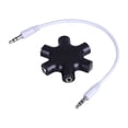 thumbnail image 5 of Divisor de 2 Jack - Distribuidor para tomas Jack de 3,5 mm con 6 Conectores - Cable Incluido para Conexión a Fuente de Audio, 5 of 5