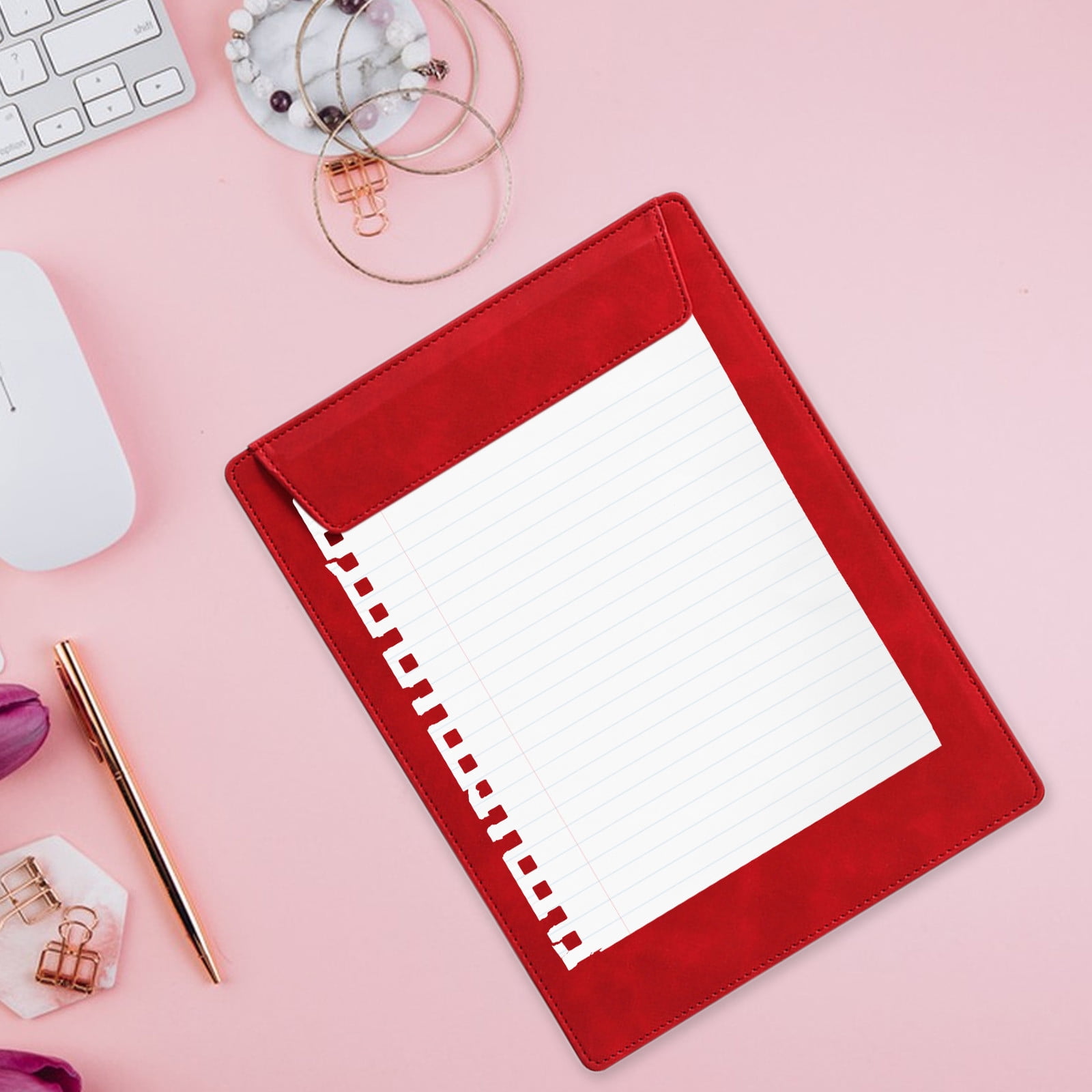 Yhmxh Back To School!A4 Leather-Like Magnetic Clipboard Pad With Writing And Folder Clamp School Supplies