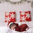 thumbnail image 2 of Edvintorg Baby Christmas Clothes Outfit Newborn Infant Baby Boys Girls Knitting Jumpsuit Hat Cap Outfits Photography Props Xmas Outfit 0-6Months, 2 of 6