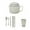 Beige, variant on yulier Wheat Straw Ramen Bowl Set, Ramen Noodle Bowl with Chopsticks, Spoon, Fork, Cup, Flatware Box - Plastic Instant Noodle Bowl Set for Home Office Dorm