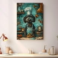 thumbnail image 4 of Funny Dog Kitchen Wall Art - Dining Room Wall Decor - Kerry Blue Terrier Cooking Food Canvas Prints for Farmhouse Kitchen Decor, Modern Restaurant Painting Artwork, 4 of 6