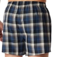 thumbnail image 3 of SCHIESSER Calzoncillos bóxer tejidos para hombre, pack de 4 - tela tejida, pantalón, algodón Azul/gris 4XL (XXXX-Large), 3 of 4