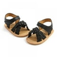 thumbnail image 6 of Xmarks Baby Boys Girls Summer Sandals Closed-Toe Infant Soft Rubber Sole Outdoor Shoes for Toddler First Walkers Black 0-6M, 6 of 9