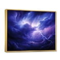thumbnail image 2 of Designart "Storm delicate Lightning" Landscapes Floater Framed Canvas Art Print, 2 of 7