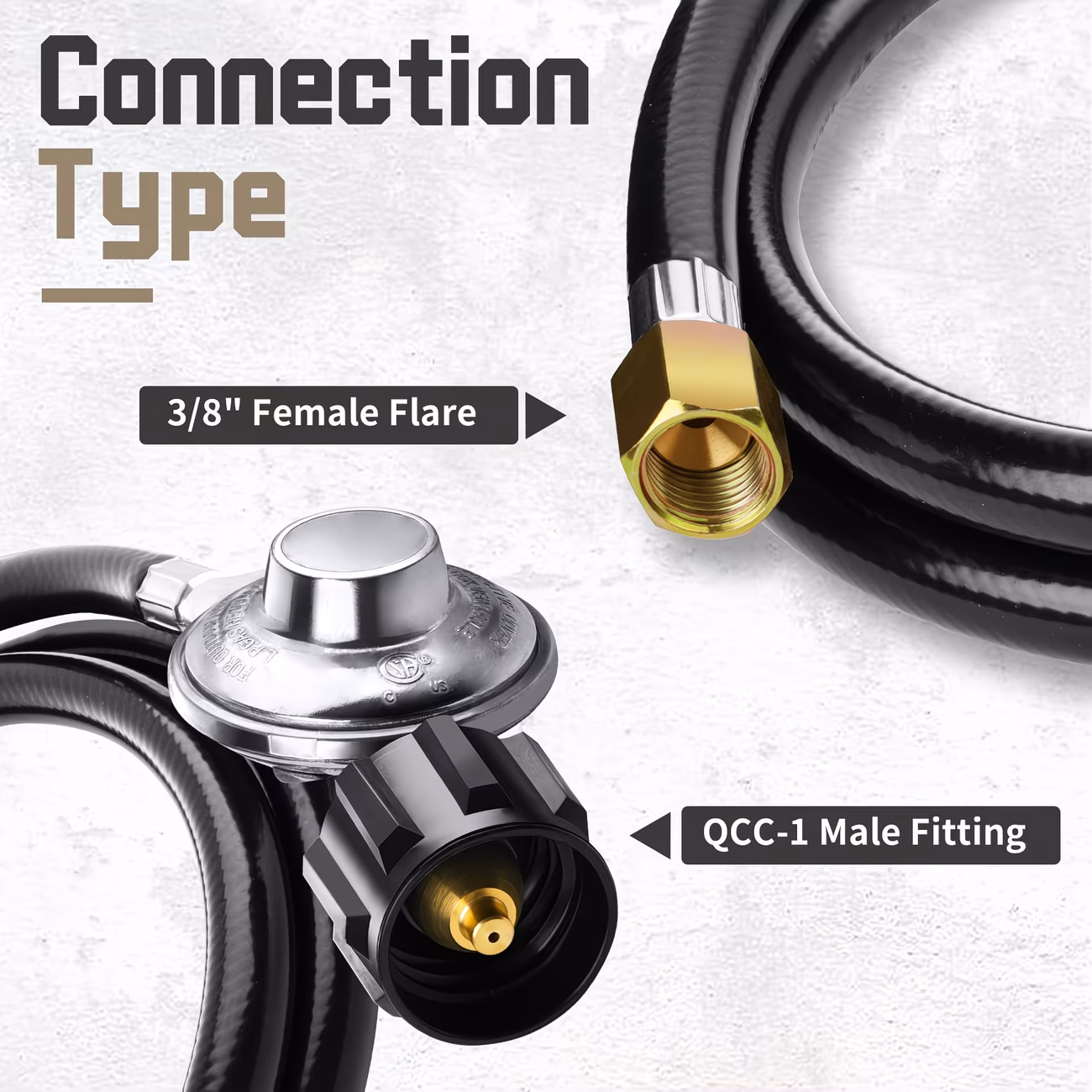Natural Gas to Propane Conversion Kit for Weber Genesis Weber Spirit II 310/315 Includes 5FT Propane Regulator Hose for Weber Grills