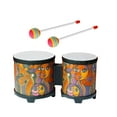 thumbnail image 5 of shamjina 5" and 6" Bongo Drums African Hand Drum for Children Professional Girls Boys Face, 5 of 8