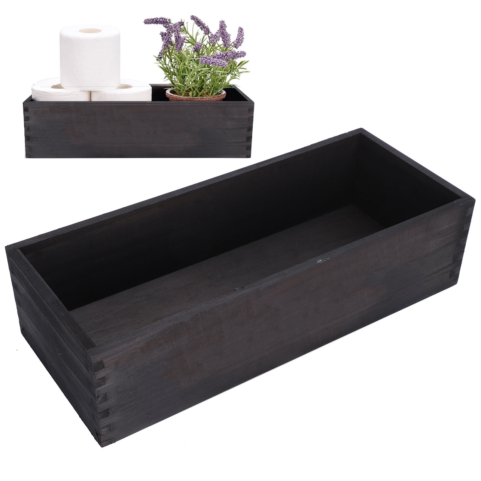 OTVIAP Bathroom Decor Box Wood Toilet Tank Topper Tray HandMade