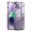 Purple, variant on SaniMore for iPhone 15 Plus Case Transparent [Not Yellowing Technology] [CD Loop+Safety Lock] [Electroplating Metal Bumper], Rugged PC Cover Tempered Glass Camera Lens Protector Shockproof Case, Blue