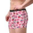 thumbnail image 3 of Kdxio Men's Boxer Briefs with Haear Strawberry Print - Comfortable and Breathable Underwear for Everyday Wear, 3 of 7