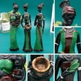 thumbnail image 3 of African Woman Sculpture Set - 3-Pack 7.5 Polyresin Figurines, 3 of 5