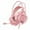 Pink, variant on Gaming Headset Headworn Computer Gaming Earphones-Wired Earphones- Illuminated 3.5mm+USB Powered Gaming Earphones