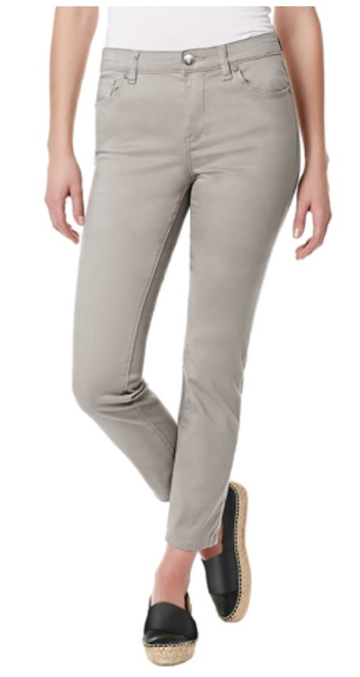 Buffalo David Bitton Women's Daily Super Stretch Skinny Ankle Grazer Pant (Stone Grey, 10/30
