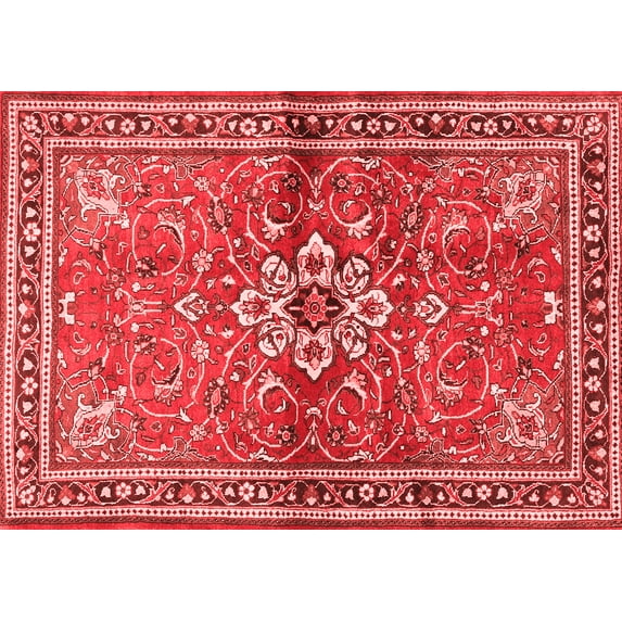Ahgly Company Indoor Rectangle Persian Red Traditional Area Rugs, 8' x 12'