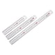 thumbnail image 1 of Juego de Reglas de Aluminio de Doble Cara Herramienta de Medición Regla Recta 6 pulgadas/8 pulgadas/12 pulgadas 3 pcs, 1 of 6