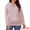 Pink, variant on Women's Nursing Hidden Zipper Long Sleeve Polo Shirt L Green