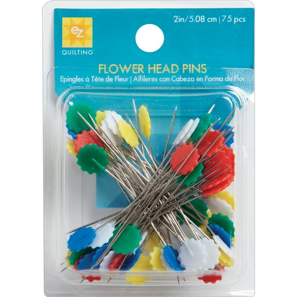 Ez Quilting Flower Head Pins Size 32 75 Pkg Walmart Com Walmart Com