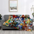 thumbnail image 5 of Manta de felpa suave con dibujos animados de Disney, Minnie y Mickey, manta de franela para sala de estar, dormitorio, cama, sofá, funda de picnic, 5 of 5
