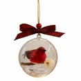 thumbnail image 4 of 3D Christmas Ornament with Bird Inside Snow Globe Effect Hanging Decor Musical Holiday Decoration for Xmas Tree（F), 4 of 4