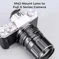 thumbnail image 2 of K&F Concept Lens Mount Adapter Ring M42 42mm Screw to Fuji Fujifilm FX XPro1 X-Pro1 Camera, 2 of 7