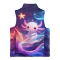 thumbnail image 5 of Pzuqiu Axolotl Kids Zip Up Vest 3T Fall Outfits Fashion Clothing Personalized Warm Winter Sleeveless Jacket with Pockets Versatile Wind Proof Soft Casual Clothes for Girls, 5 of 7