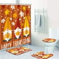 thumbnail image 3 of Christmas Trees Bathroom Set with Shower Curtain Set and Rugs Accessories, Christmas Forest Merry Christmas Shower Curtain for Bathroom, Winter Bathroom Decor 4 Pcs, 3 of 7