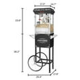 thumbnail image 4 of Great Northern Popcorn 8oz Foundation Popcorn Machine with Cart, Black, 4 of 5
