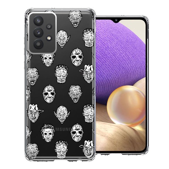 MUNDAZE For Samsung Galaxy A32 Halloween Horror Villains Design Double Layer Phone Case Cover