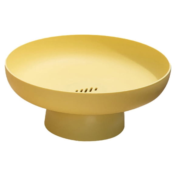 Tazón de fruta Advancent ABS portátil color sólido amarillo