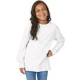 thumbnail image 5 of Hanes Kids' Garment Dyed Long Sleeve T-Shirt White XL, 5 of 8