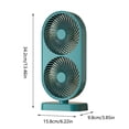 thumbnail image 3 of Fiudx Ofertas Flash Del Día Ventilador De Escritorio Usb Recargable Portátil Oficina Estudiantes Dormitorio Silencioso Mini Ventilador De Escritorio Para El Hogar, 3 of 7