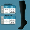 thumbnail image 4 of 6 Pairs Compression Socks For Men Women,Unisex Sport Knee High Sock For Cycling Athletics Running Travel, 4 of 6