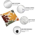 thumbnail image 4 of Heduofu Autumn Decorations Fall Outdoor Throw Pillow Covers Décor Maple Leaves Farmhouse Cushion Cases Set of 2 for Home Couch Sofa Patio - Maple Leaves White, 4 of 6