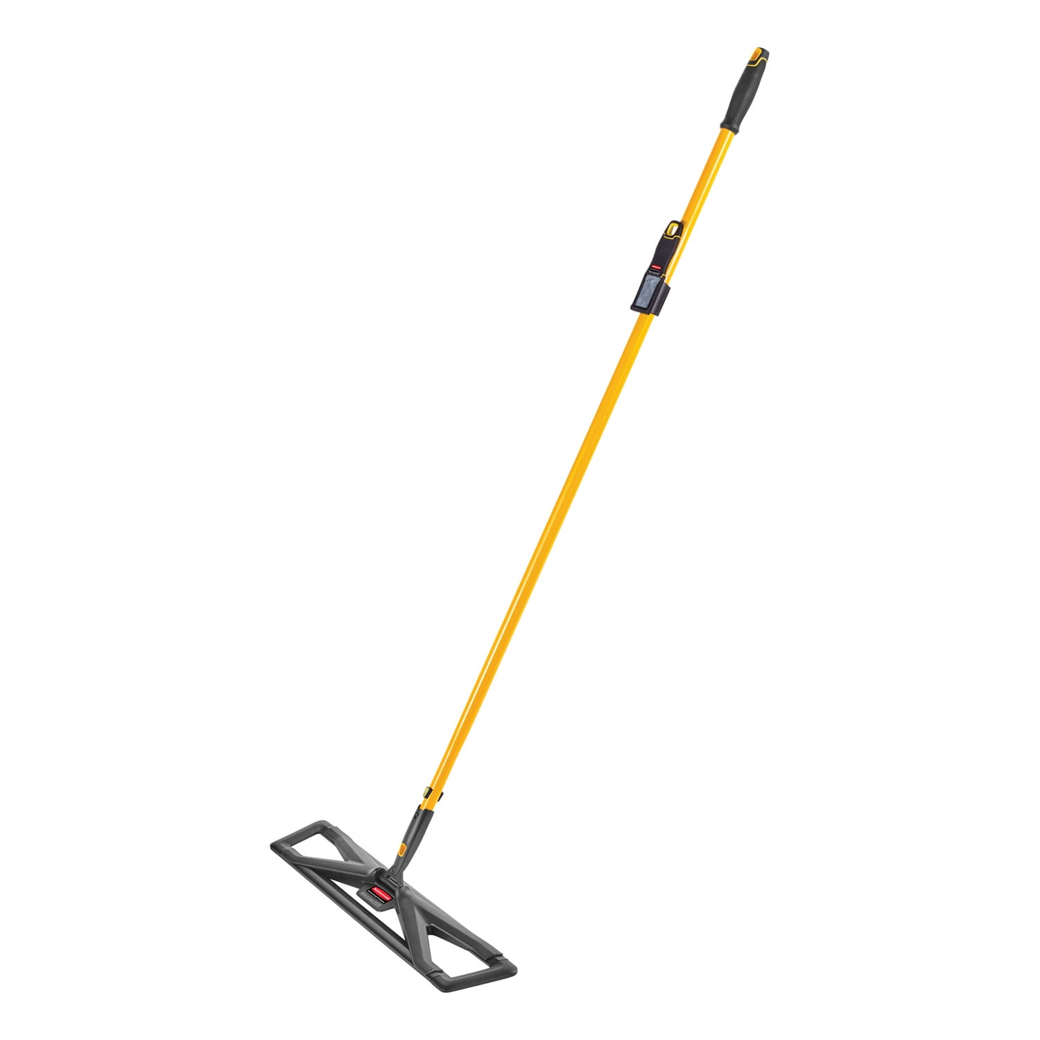 Maximizer Dust Mop Frame with Handle and Scraper, 36" x 5.5", Yellow