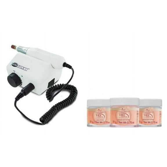 Medicool Turbo File II 20,000 RPM Quiet No Vibration   EZ Flow Acrylic Powder Bundle